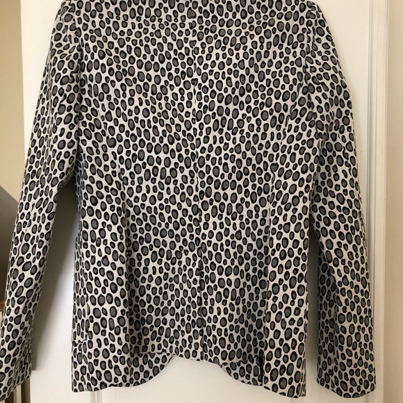 Rachel Zoe RARE snow leopard blazer jacket in EUC, size 8 - Picture 3 of 9